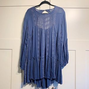 Free people blue mini dress